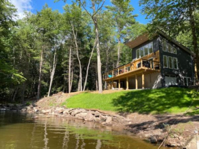 Secluded lakefront home With an EV charger